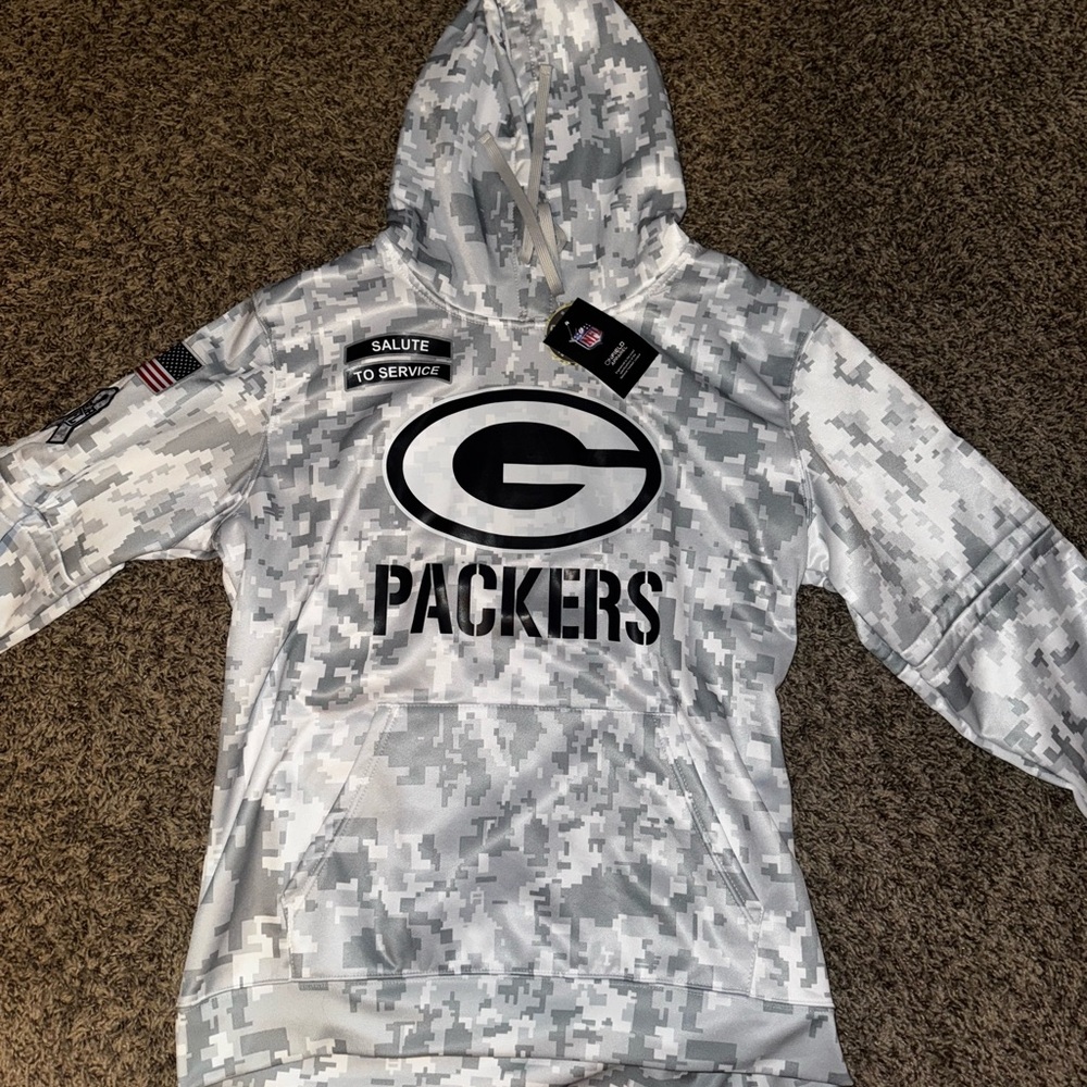 Nike Salute To Service Green Bay Packers Hoodie BRAND NEW